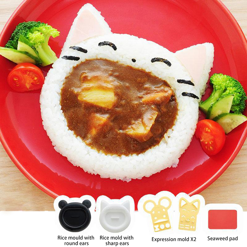 Zyliss Kitchen Gadgets - 1Pcs Cute Cartoon Cat Bear Sushi