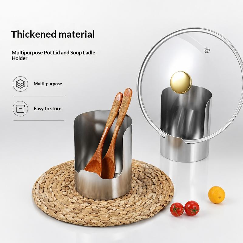 Healthy Kitchen Gadgets - Stainless Steel Utensil Spatula Spoon Rest