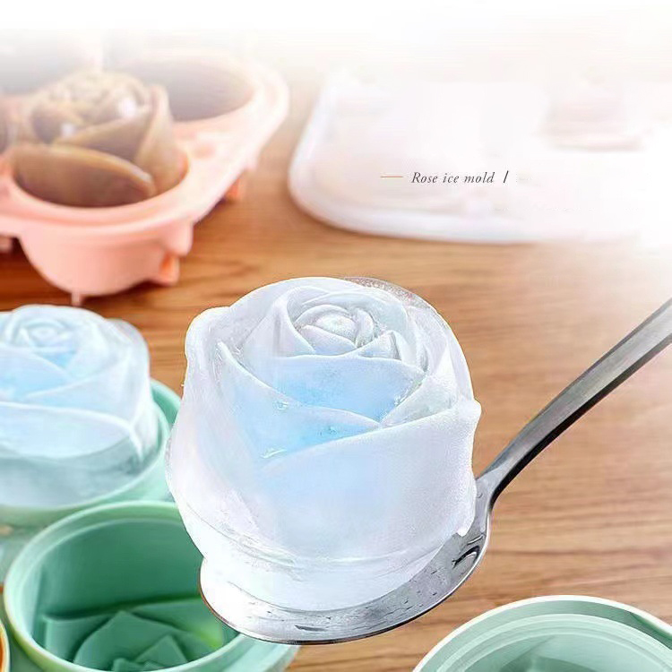 Zyliss Kitchen Gadgets - 3D Rose Ice Molds 4 Holes