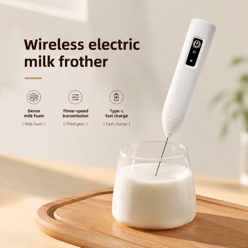 Healthy Kitchen Gadgets - Electric Milk Frother + Egg Beater