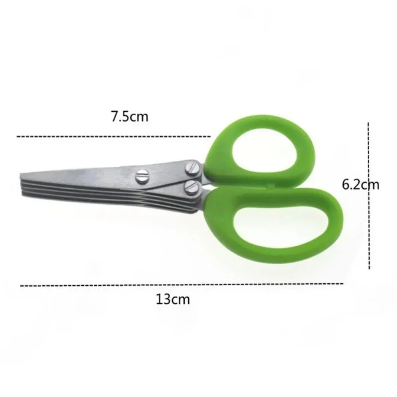 Time Saving Herb Scissors 5 Bl - Kitchen Gadgets Save Time ulasan dan harga
