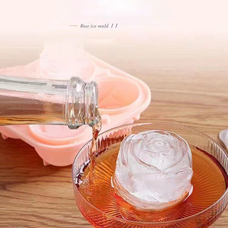 3D Rose Ice Molds 4 Holes Ice  - Zyliss Kitchen Gadgets ulasan dan harga