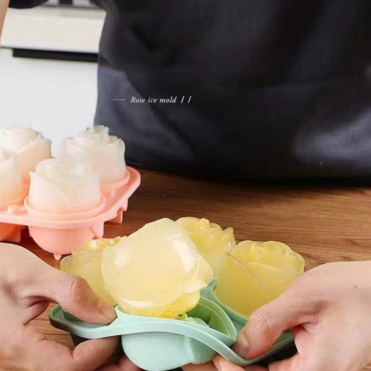 3D Rose Ice Molds 4 Holes Ice  - Zyliss Kitchen Gadgets ulasan dan harga