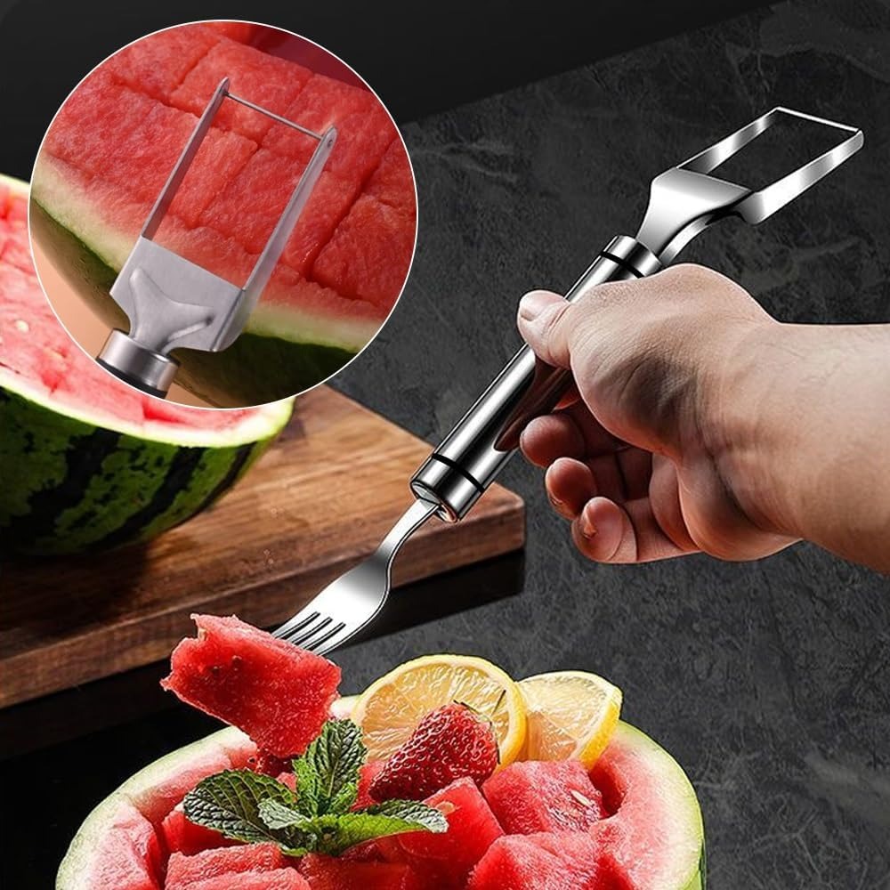 2-In-1 Stainless Steel Fruit C - Kitchen Gadgets Cutting Tools ulasan dan harga