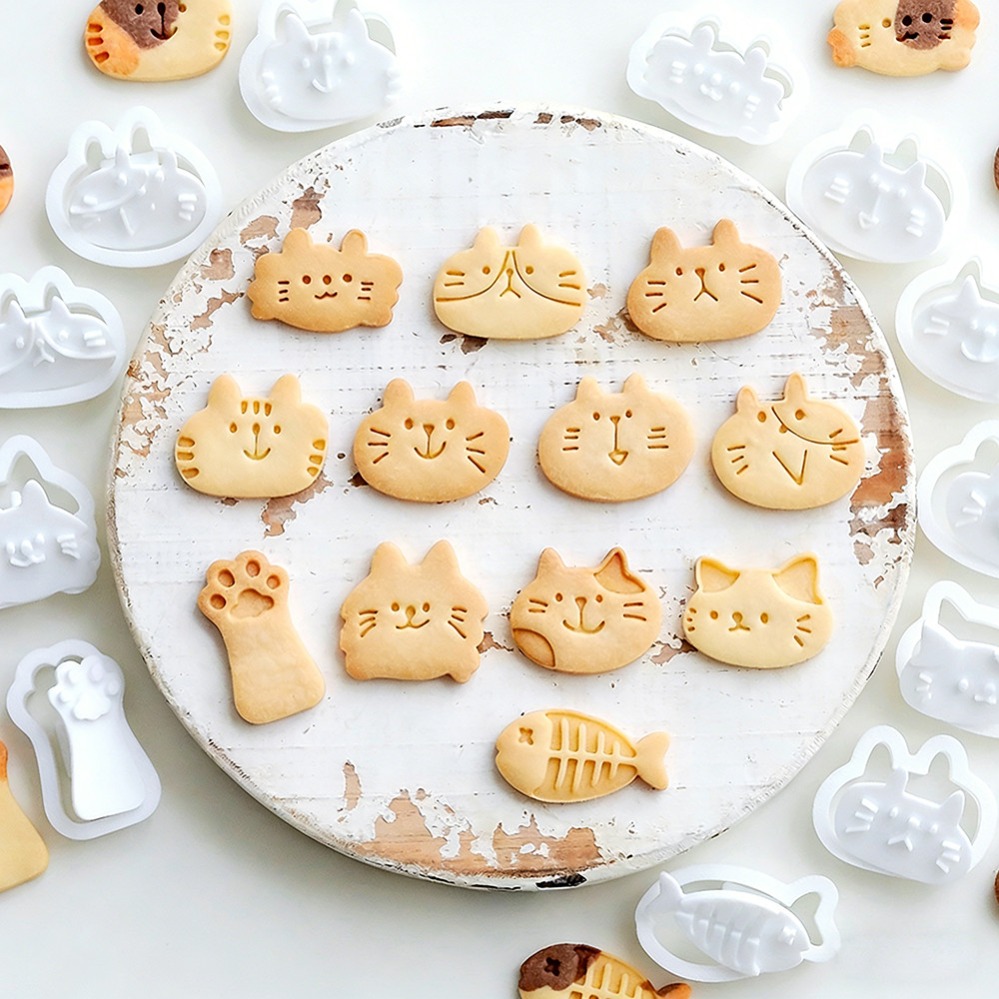 Cute Kitten DIY Stamp Cookie C - Zyliss Kitchen Gadgets ulasan dan harga