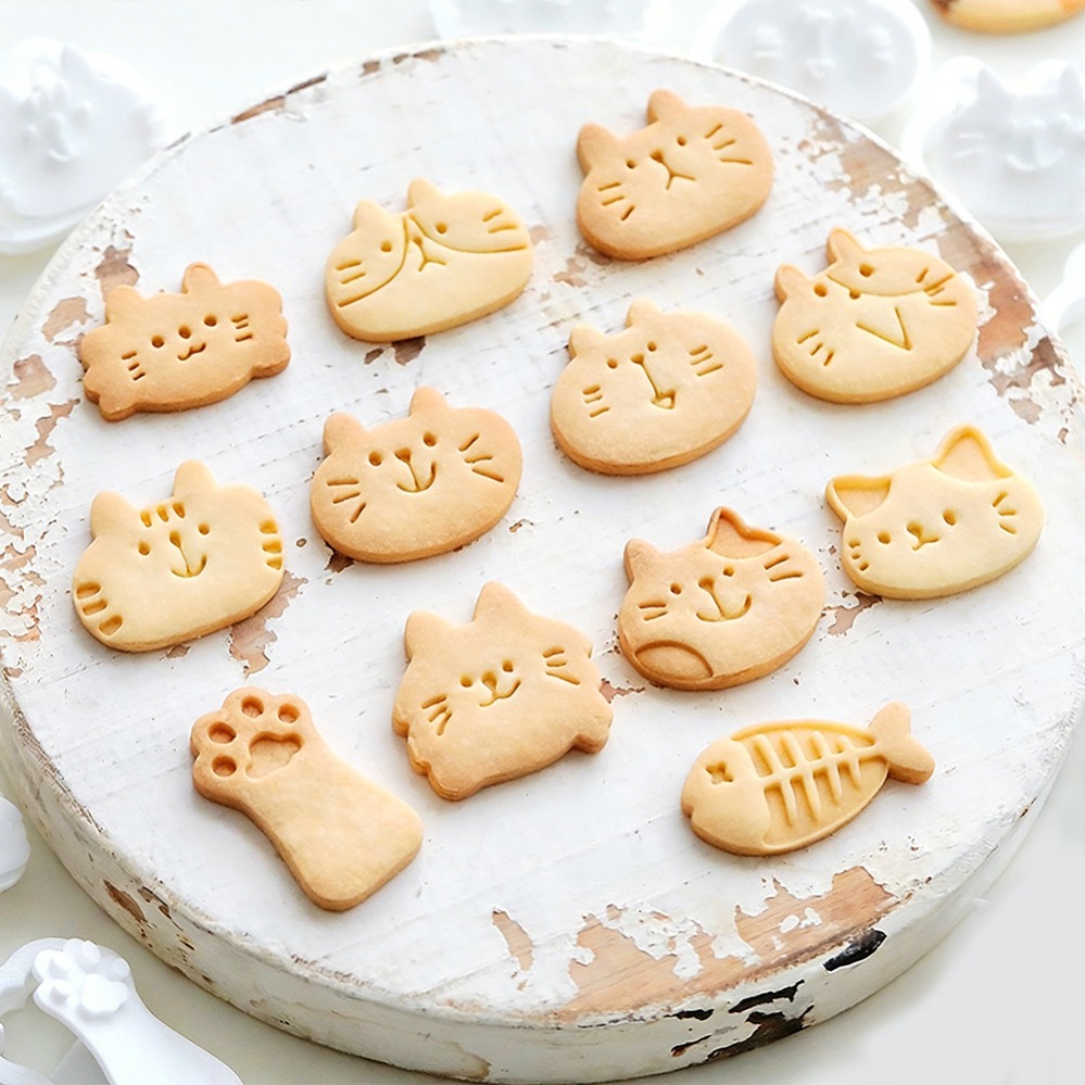 Cute Kitten DIY Stamp Cookie C - Zyliss Kitchen Gadgets ulasan dan harga