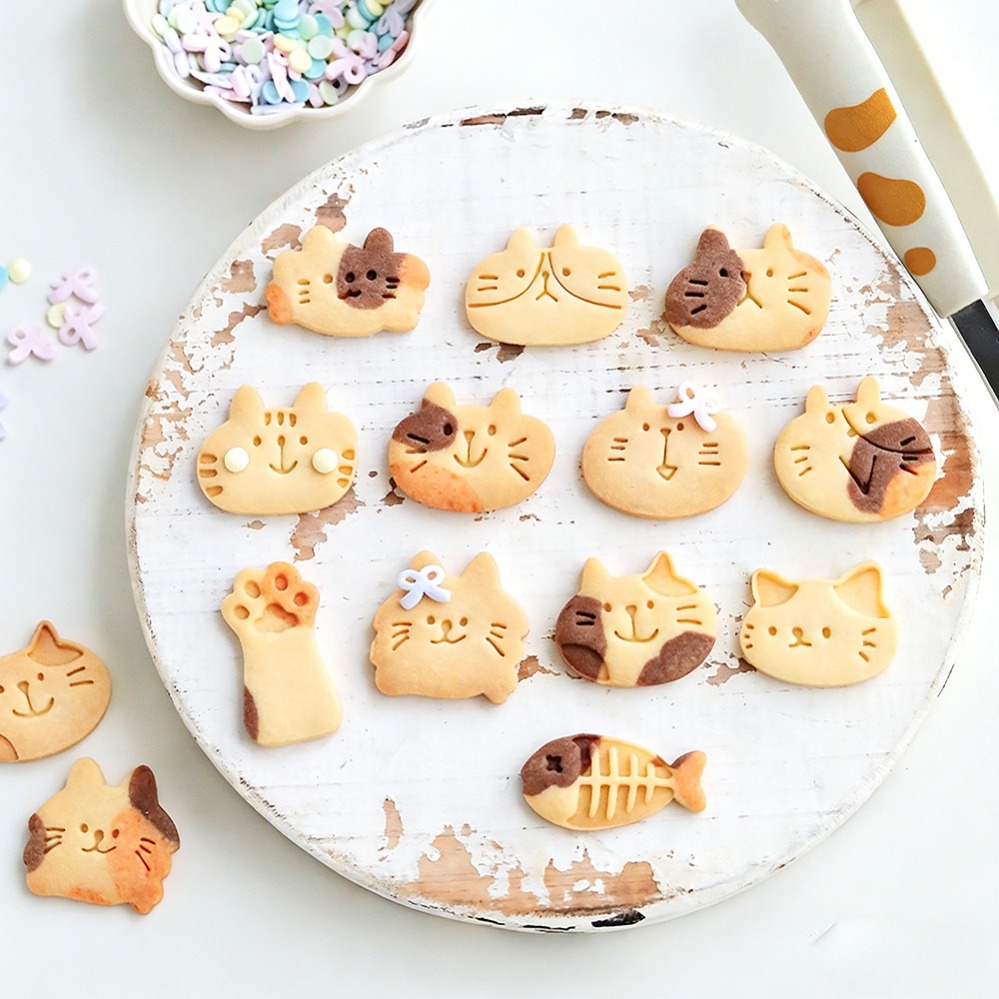 Cute Kitten DIY Stamp Cookie C - Zyliss Kitchen Gadgets ulasan dan harga