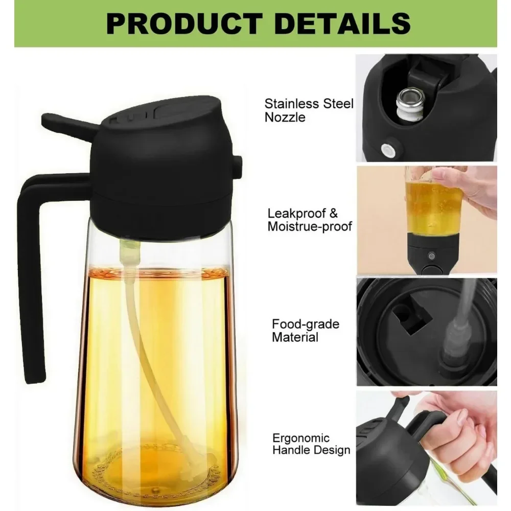 2in1 Plastic Oil Sprayer 500ml - Kitchen Gadgets Oil Spray ulasan dan harga