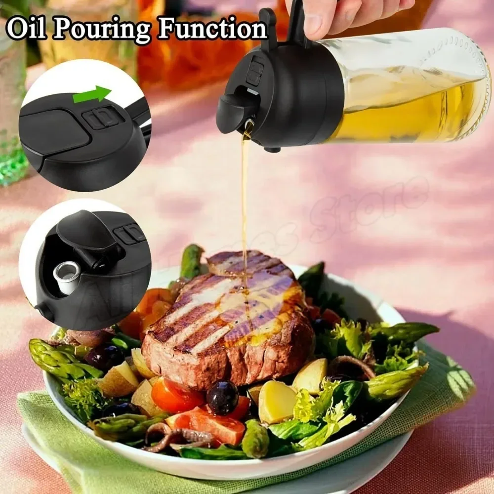 2in1 Plastic Oil Sprayer 500ml - Kitchen Gadgets Oil Spray ulasan dan harga