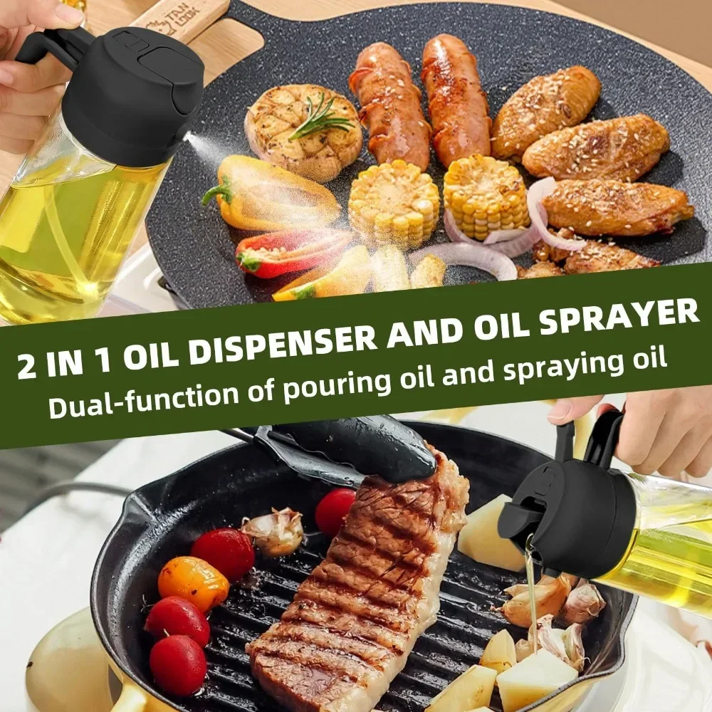2in1 Plastic Oil Sprayer 500ml - Kitchen Gadgets Oil Spray ulasan dan harga